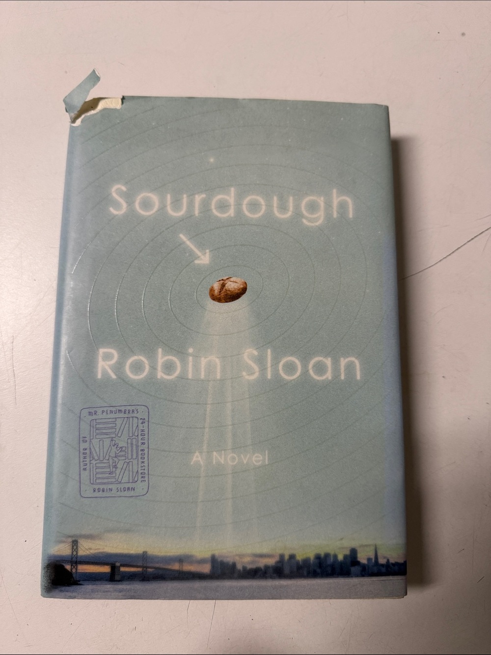 Sourdough by Robin Sloan - Light Blue Hardcover Novel